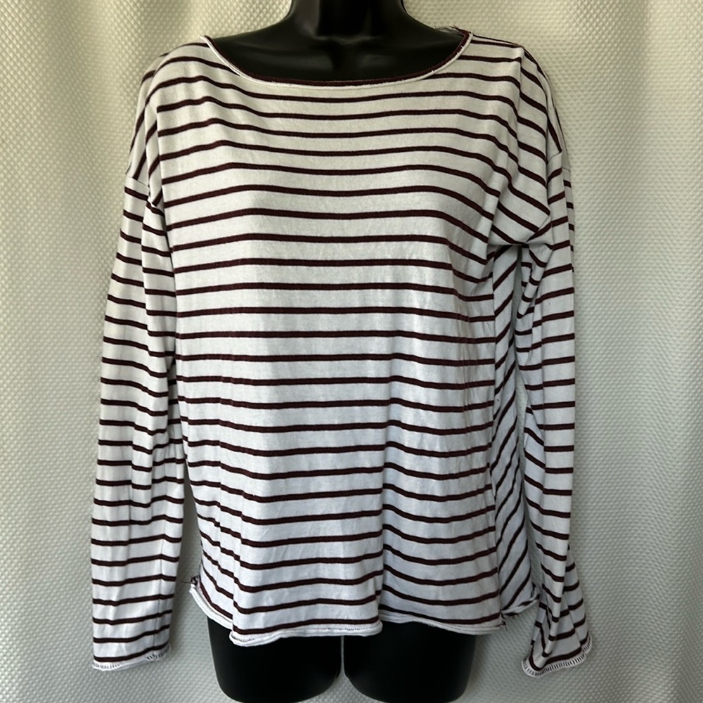 Rag & Bone - Dakota striped LS Top XS Relaxed Fit